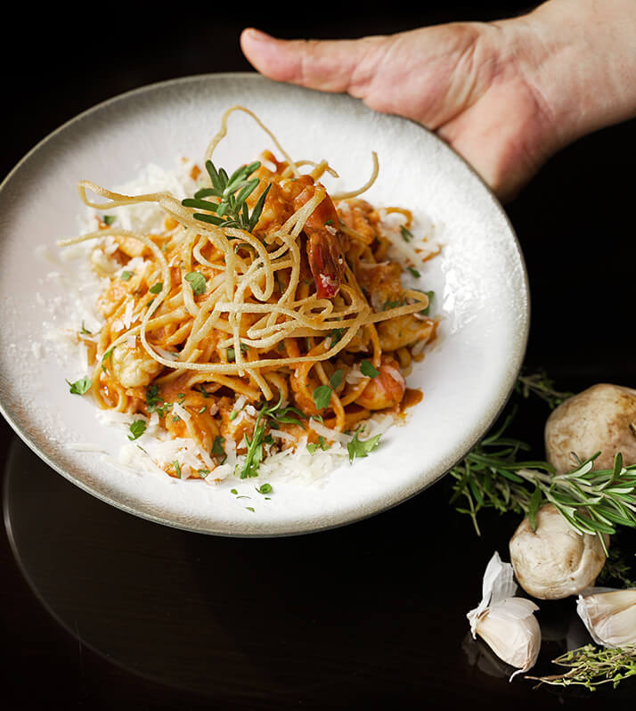 pasta mid section on Terraform Restaurant website